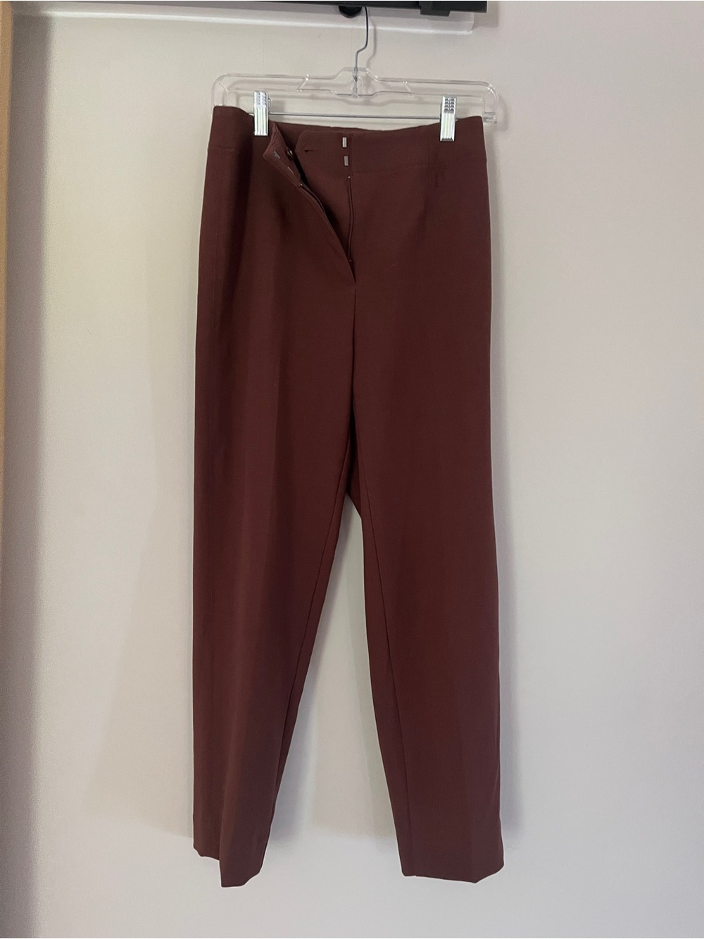 Ann Taylor Ankle Dress Pants in Deep Brown